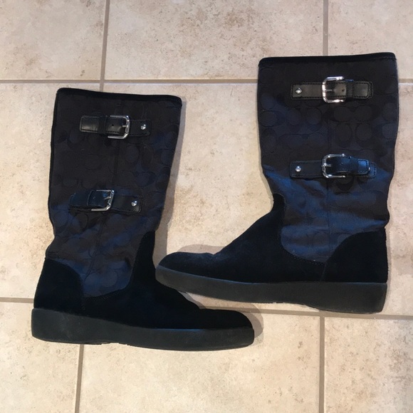 Coach Shoes - Coach Black Boots